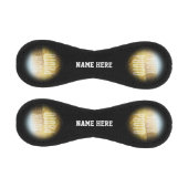 写真パーソナライズされたと名前Black Circle 野球ボール (パネル)