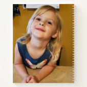 写真パーソナライズされたと名前Sketchbook ノートブック (裏面)