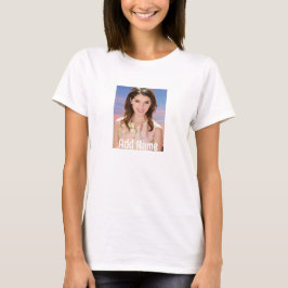 写真パーソナライズされたと名前Tシャツのギフトカスタムプレゼント Tシャツ