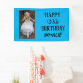 写真パーソナライズされたと年齢のハッピーバースデー 横断幕 (インサイチュ)