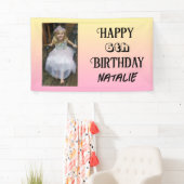 写真パーソナライズされたと年齢のハッピーバースデー 横断幕 (インサイチュ)