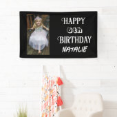 写真パーソナライズされたと年齢のハッピーバースデー 横断幕 (インサイチュ)