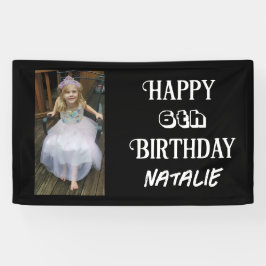 写真パーソナライズされたと年齢のハッピーバースデー 横断幕