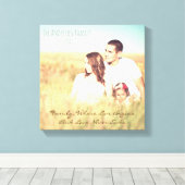 写真パーソナライズされたと引用文 キャンバスプリント (インサイチュ (ウッドフロア))