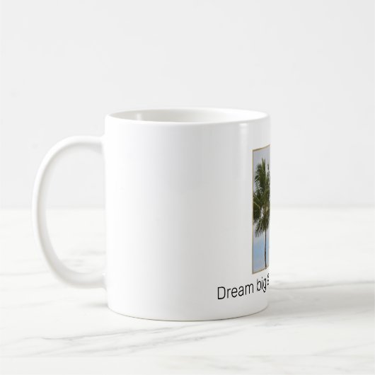 写真パーソナライズされたと引用文 コーヒーマグカップ (左)