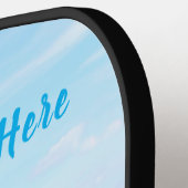 写真パーソナライズされたと文字のピックボール・パドル ピックルボールラケット (左詳細)