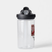 写真パーソナライズされたと文字の子供 ウォーターボトル (正面)