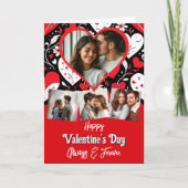 写真パーソナライズされたと文字バレンタインデー カード (正面)