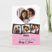 写真パーソナライズされたと文字バレンタインデー カード (正面)