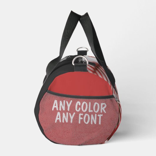 写真パーソナライズされたと文字フィットネス ダッフルバッグ (右)