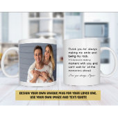 写真パーソナライズされたと文字マグカップ – 自分で作成 ツートーンマグカップ