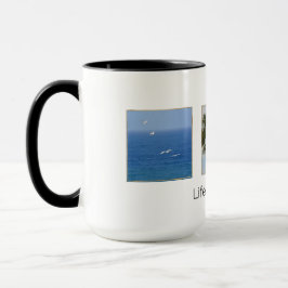 写真パーソナライズされたと文字マグ マグカップ