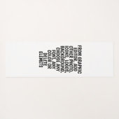 写真パーソナライズされたと文字ヨガマット、任意の色 ヨガマット (裏面(横))