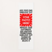 写真パーソナライズされたと文字ヨガマット、任意の色 ヨガマット (正面)