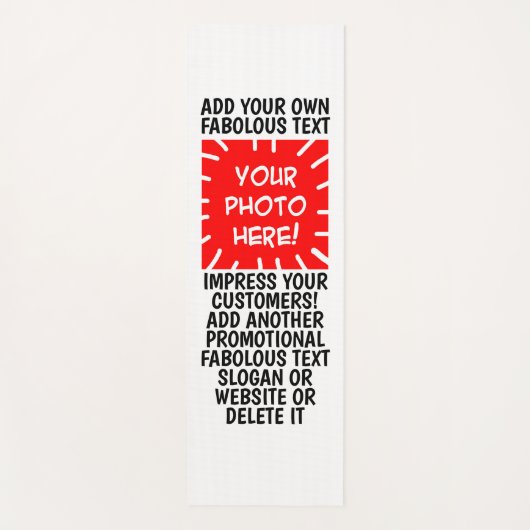 写真パーソナライズされたと文字ヨガマット、任意の色 ヨガマット (正面)