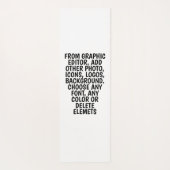 写真パーソナライズされたと文字ヨガマット、任意の色 ヨガマット (裏面)