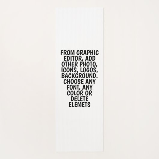 写真パーソナライズされたと文字ヨガマット、任意の色 ヨガマット (裏面)