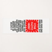 写真パーソナライズされたと文字ヨガマット、任意の色 ヨガマット (正面(横))