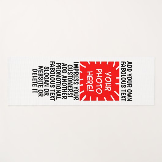 写真パーソナライズされたと文字ヨガマット、任意の色 ヨガマット (正面(横))