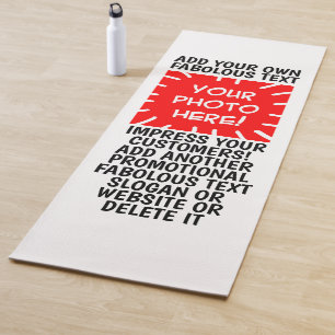 写真パーソナライズされたと文字ヨガマット、任意の色 ヨガマット