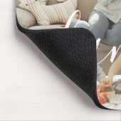 写真パーソナライズされたと文字写真 マウスパッド (コーナー)