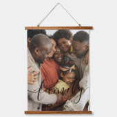 写真パーソナライズされたと文字写真 吊り下げ型タペストリー (正面)