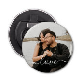 写真パーソナライズされたと文字写真 栓抜き (正面)