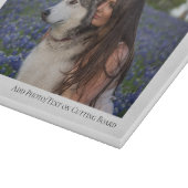 写真パーソナライズされたと文字 カッティングボード (角)