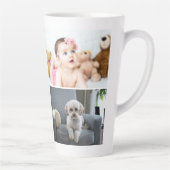 写真パーソナライズされたと文字 カフェラテマグ (右)