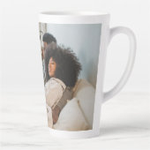 写真パーソナライズされたと文字 カフェラテマグ (右)