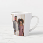 写真パーソナライズされたと文字 カフェラテマグ (右)