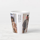 写真パーソナライズされたと文字 カフェラテマグ (正面)