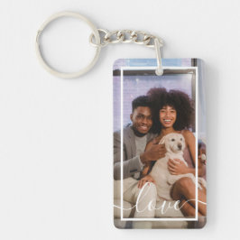 写真パーソナライズされたと文字 キーホルダー