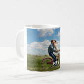 写真パーソナライズされたと文字 コーヒーマグカップ (正面左)