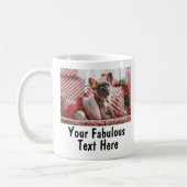 写真パーソナライズされたと文字 コーヒーマグカップ (左)