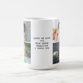 写真パーソナライズされたと文字 コーヒーマグカップ (中央)