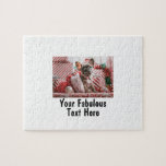 写真パーソナライズされたと文字 ジグソーパズル<br><div class="desc">写真パーソナライズされたと文字ジグソーパズル。任意のフォント、任意の背景、任意の画像形式とサイズ。</div>