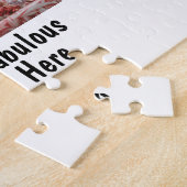 写真パーソナライズされたと文字 ジグソーパズル (側面)