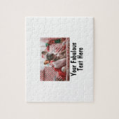 写真パーソナライズされたと文字 ジグソーパズル (縦)