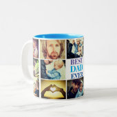 写真パーソナライズされたと文字 ツートーンマグカップ (正面左)
