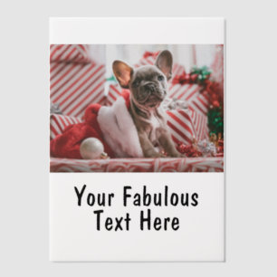 写真パーソナライズされたと文字 ベラム紙招待状