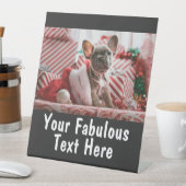 写真パーソナライズされたと文字 台座サイン (インサイチュ)