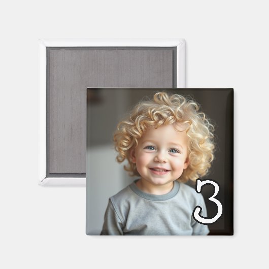 写真パーソナライズされたと時代の冷蔵庫 マグネット (正面/裏面)