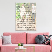 写真パーソナライズされたと詩 キャンバスプリント (インサイチュ (リビング))