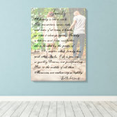 写真パーソナライズされたと詩 キャンバスプリント (インサイチュ (ウッドフロア))