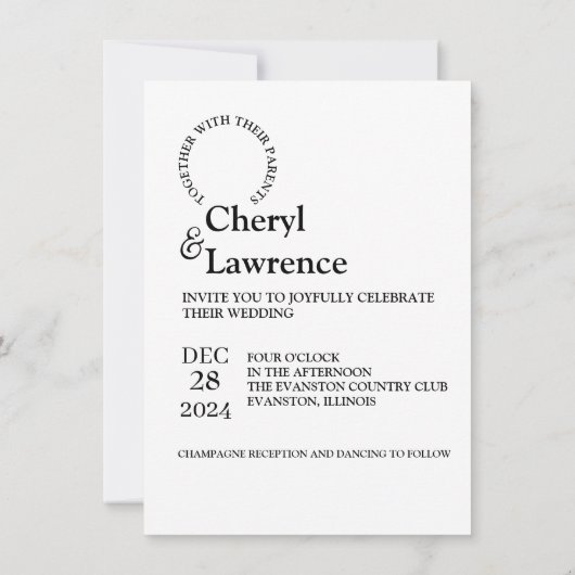 写真パーソナライズされたとqrコード結婚式招待状 招待状 (裏面)