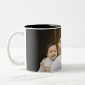 写真パーソナライズされたのカスタム画像の追加 ツートーンマグカップ (左)