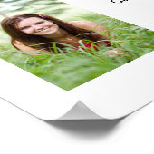 写真パーソナライズされたのガーリー卒業 ポスター (角)