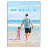 写真パーソナライズされたのクリップボードとカスタム文字 クリップボード (裏面)