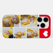 写真パーソナライズされたのコラージュとハート Case-Mate iPhoneケース (裏面 (横))